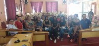 Candidatas a "Mais Bela Comunitária" visitam a Câmara Municipal