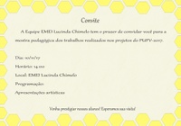 Convite EMEI Lucinda Chimelo