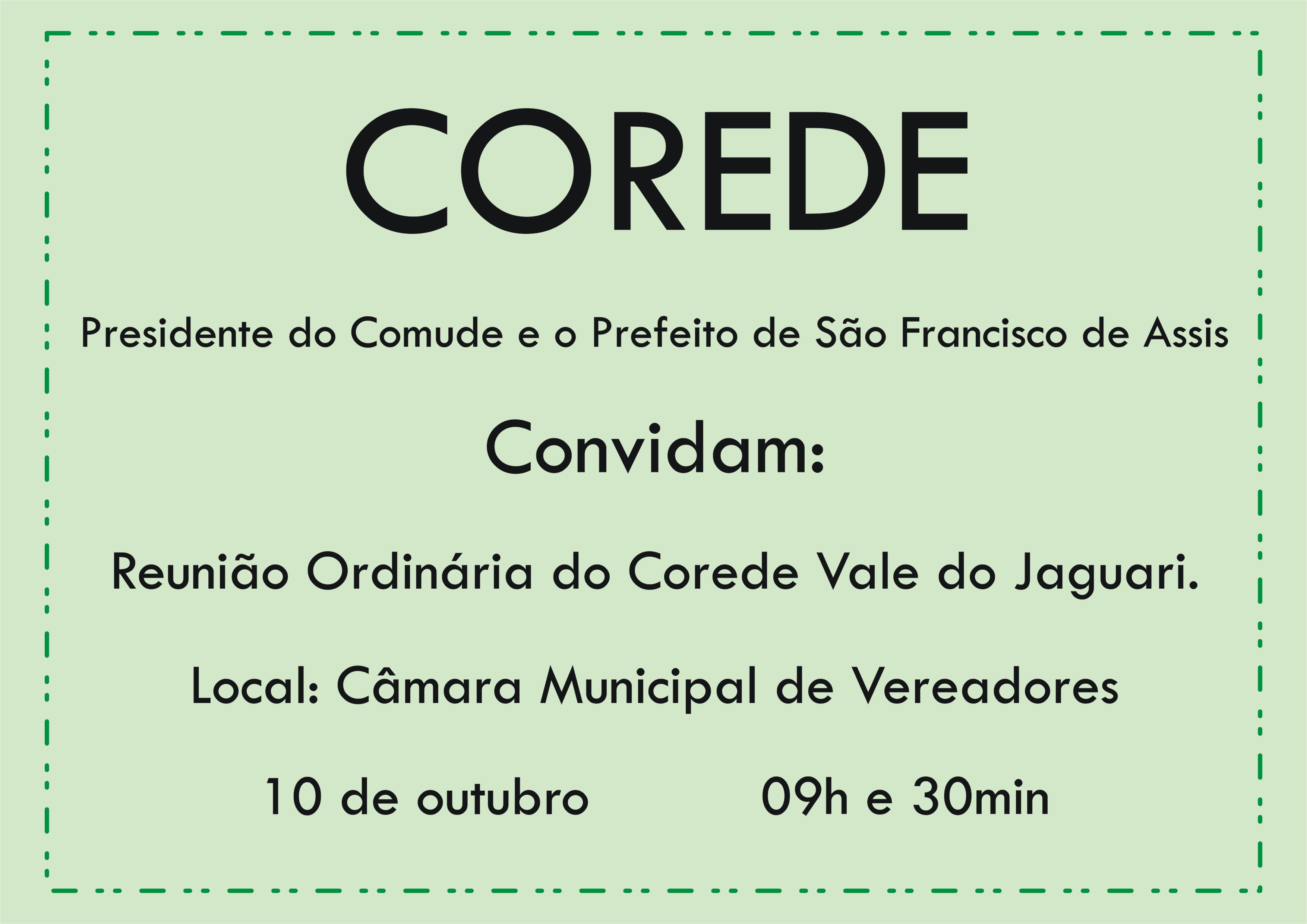 COREDE CONVIDA