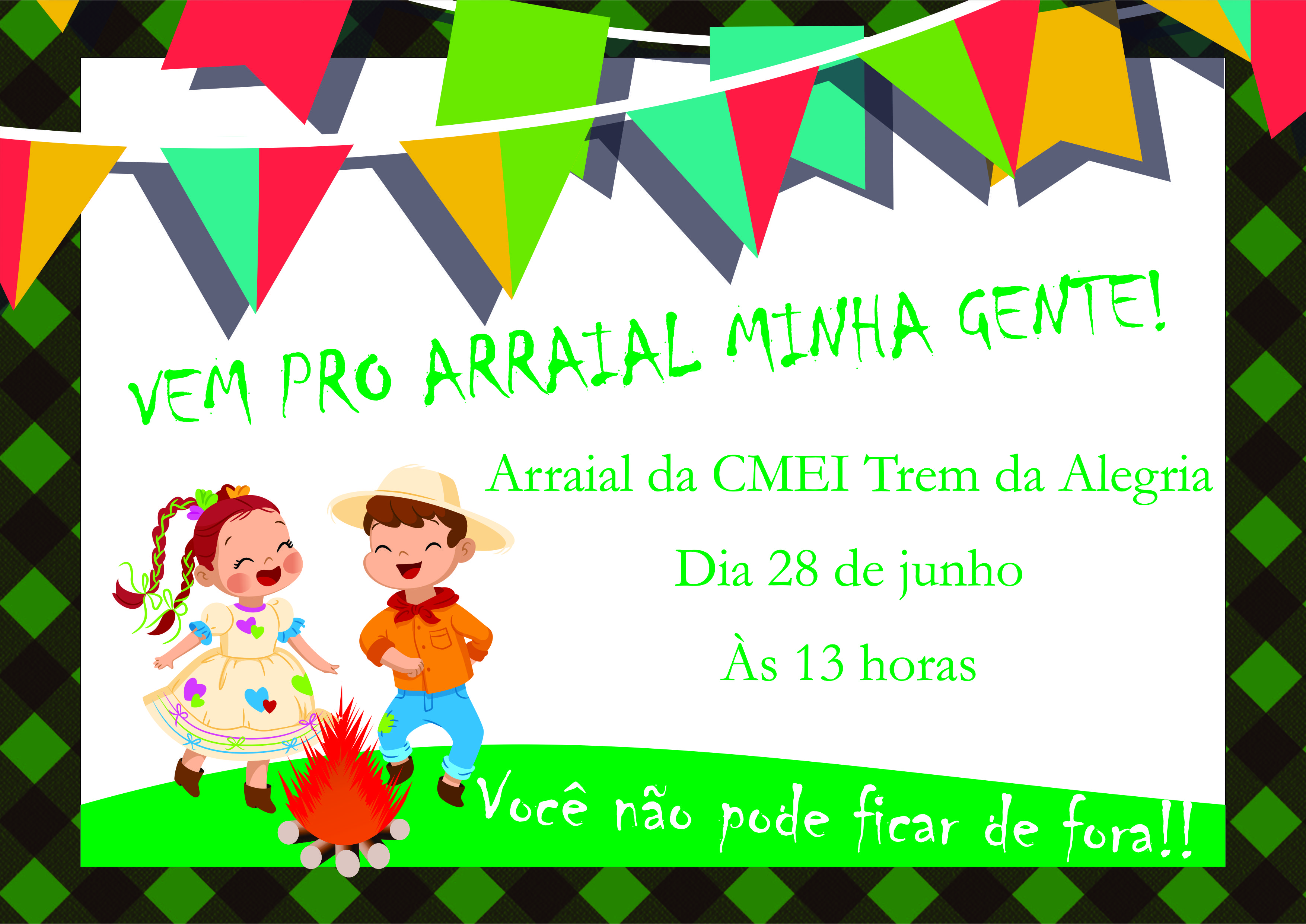 Festa Junina na CMEI Trem da Alegria