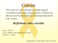 PREVENÇÃO AO SUICÍDIO