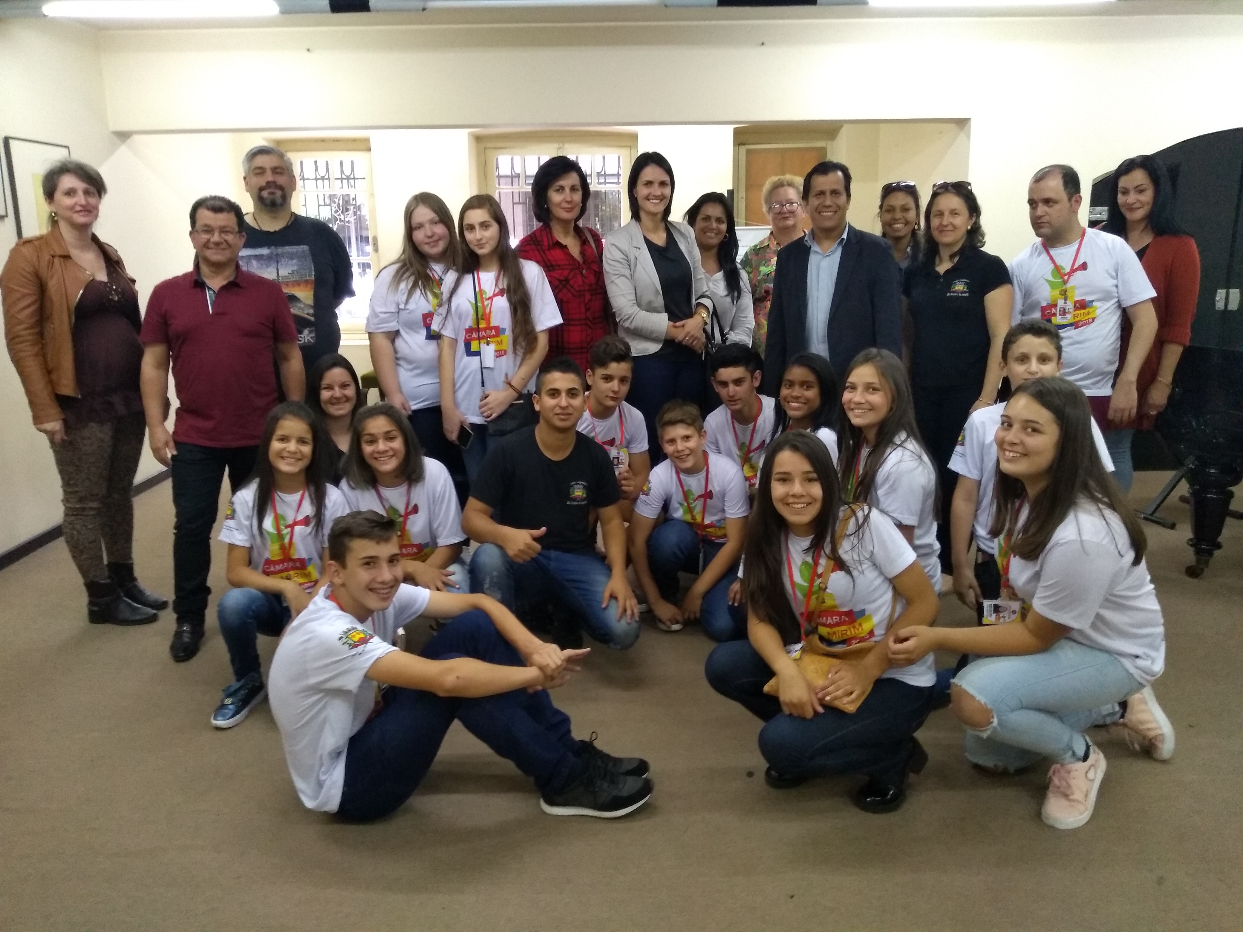 Vereadores Mirins em visita à Porto Alegre